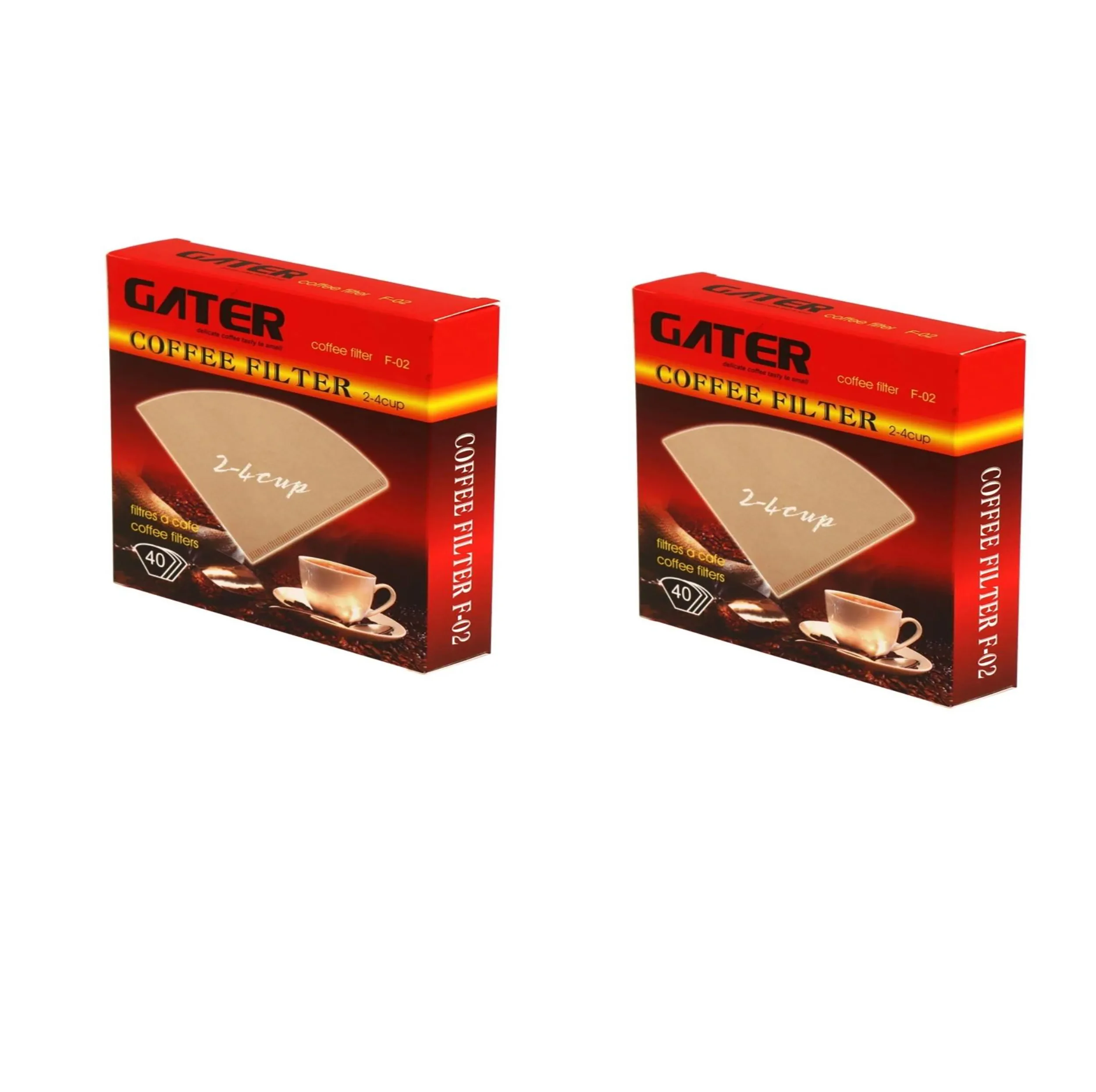 فیلتر قهوه گتر مدل 2-4  دو بسته 40 عددی