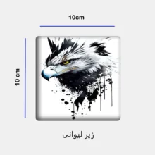 ماگ طرح عقاب کد 110 به همراه زیر لیوانی و پد ماوس