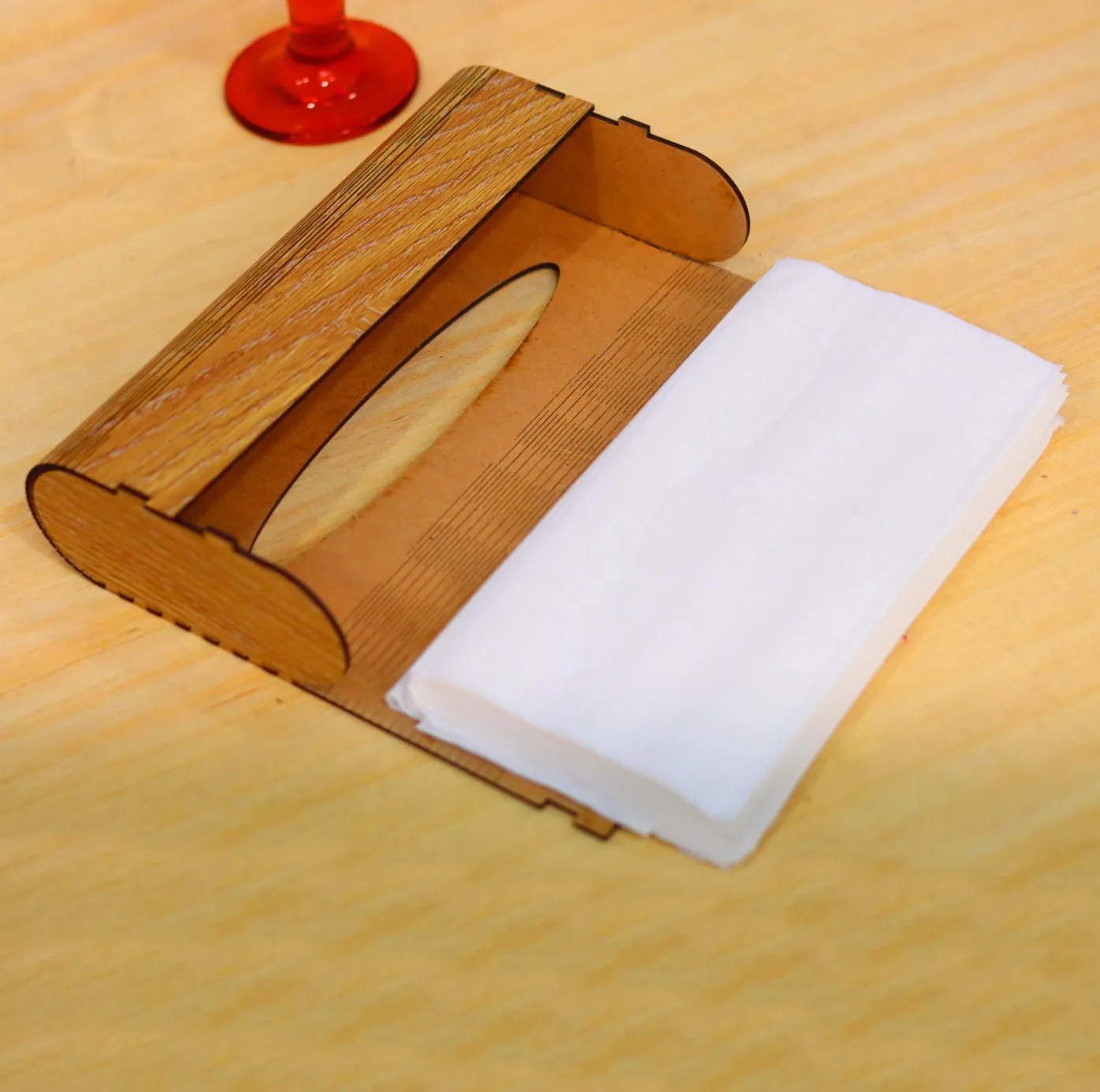 جعبه دستمال کاغذی مدل چوبی کد B100