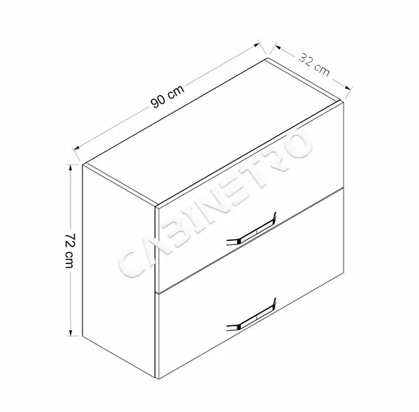 کابینت آبچکان فلفور کابینت مدل 90 cm