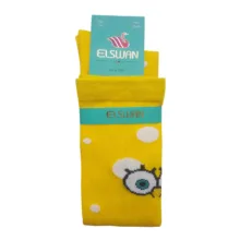 جوراب دخترانه ال سون طرح باب اسفنجی کد PH392