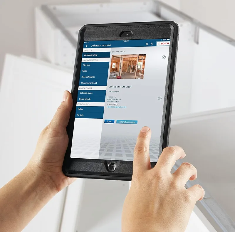 متر لیزری بوش مدل فوق هوشمند GLM 50 C Professional