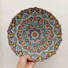 ست کاسه و  بشقاب سنتی مدل مینا کاری