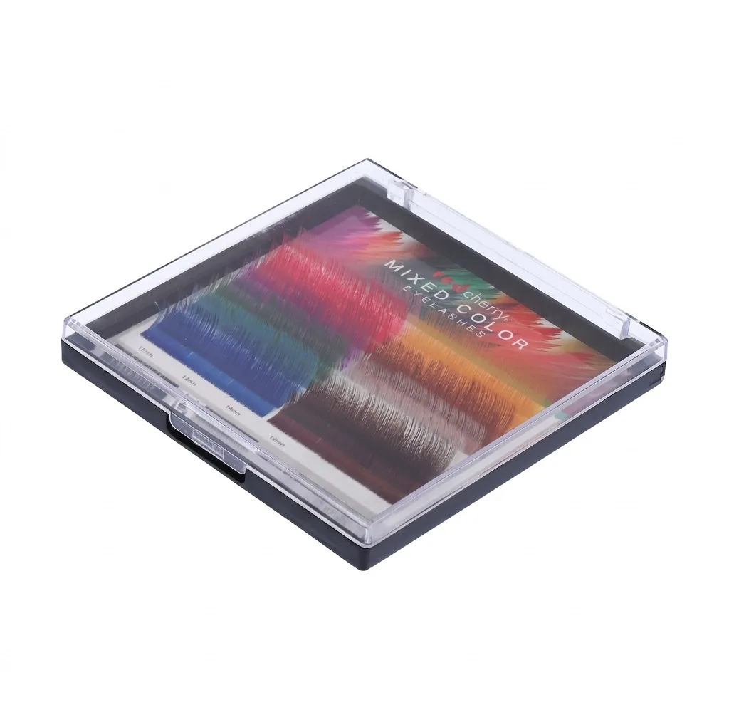 مژه مصنوعی رد چری مدل Rainbow D 0.10