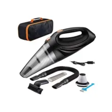 جارو شارژی دستی مدل DG-001 با باتری لیتیوم-یونی 2200 میلی‌آمپرساعت و قابلیت اتصال به فندکی خودرو
