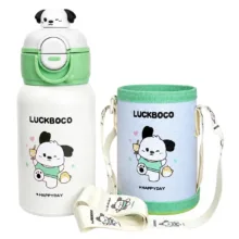 قمقمه کودک مدل دو حالته کیف دار LUCKBOCO گنجایش 0.5 لیتر