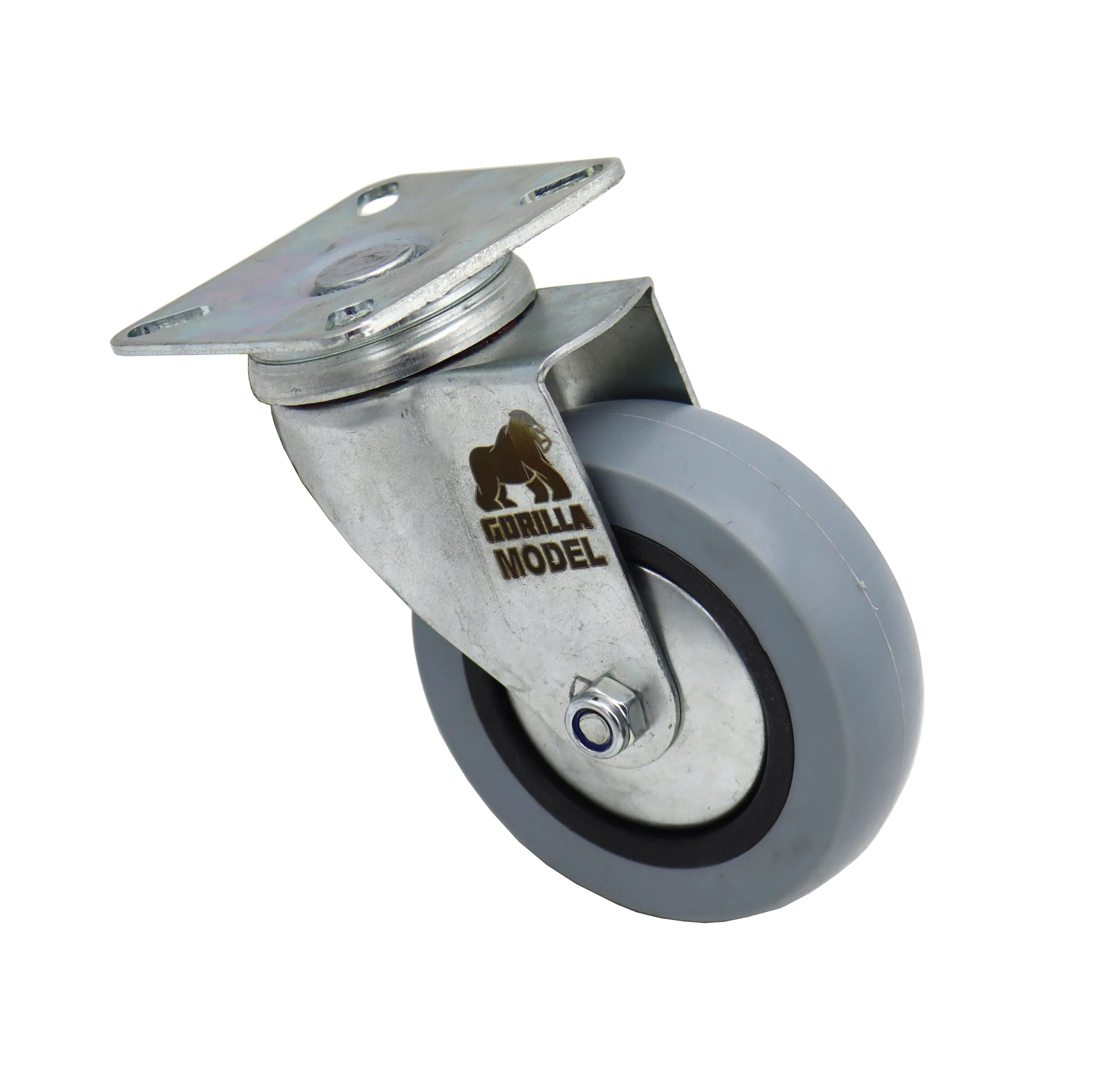 چرخ گردان کفی دار مدل گوریلا کد YP-LASTIC-KAFI-100MM