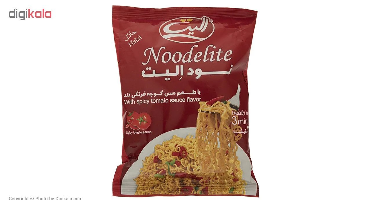نودل با طعم سس گوجه فرنگی تند الیت - 75 گرم