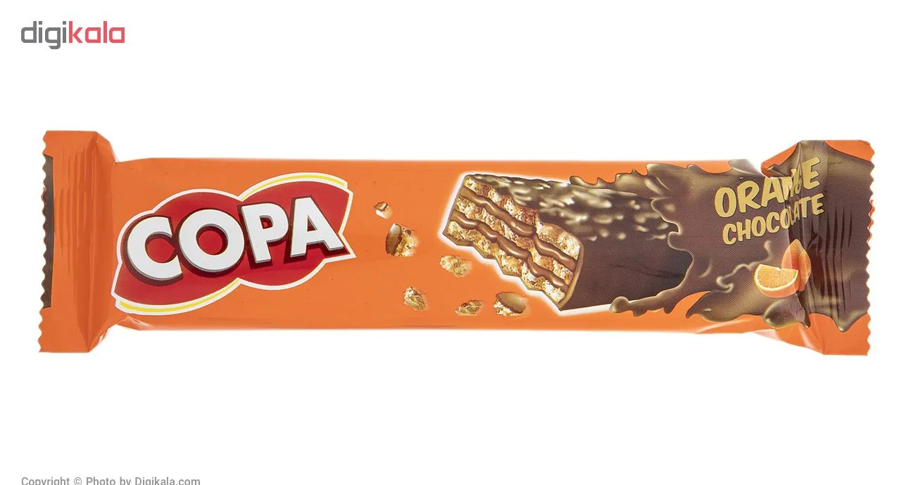 ویفر کاکائویی با کرم پرتقالی کوپا - 40 گرم