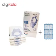 کیسه یکبار مصرف جاروبرقی مدل تایپ P بسته 4 عددی