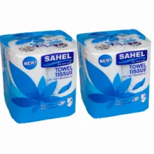 دستمال حوله ای ساحل مدل اقتصادی 2 بسته 4 عددی