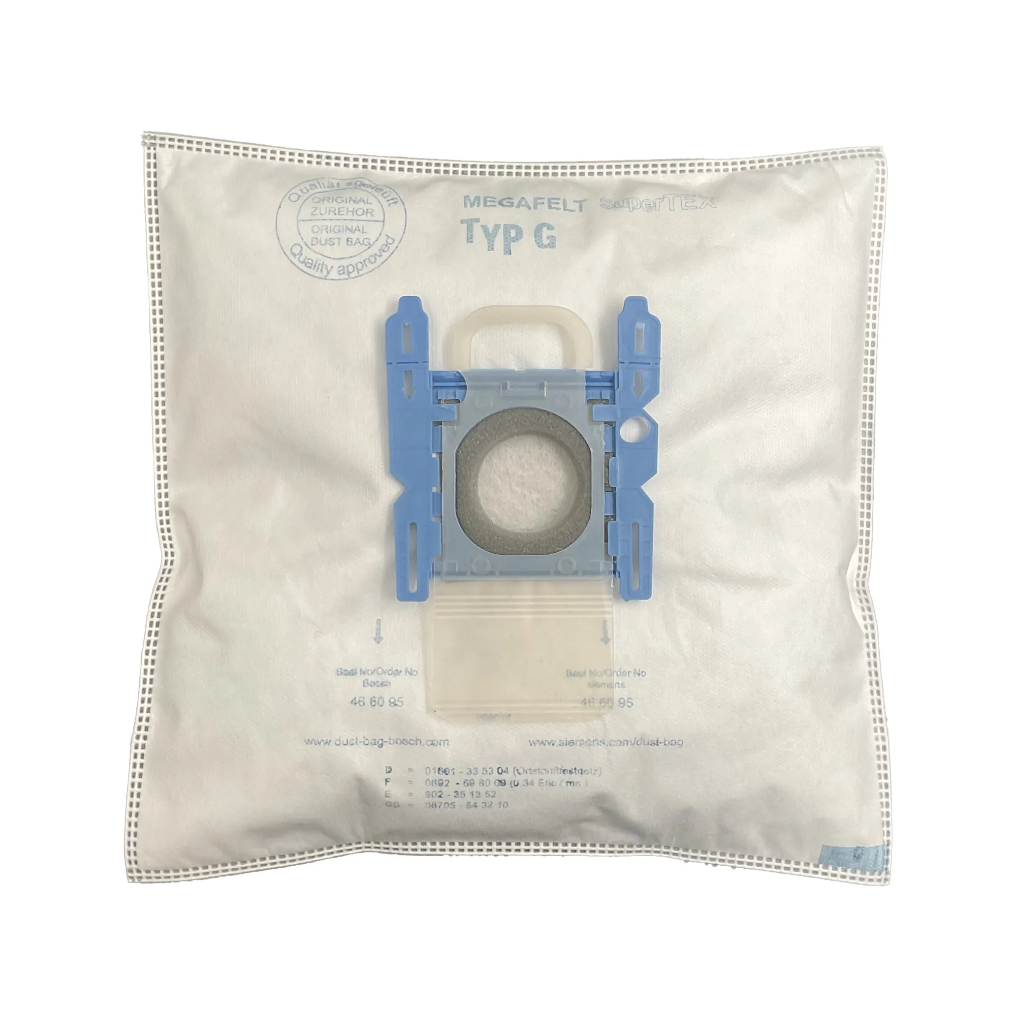 پاکت جاروبرقی مدل تایپ جی مناسب جاروبرقی پاکشوما PVC-25501W بسته 5 عددی