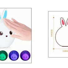 چراغ خواب کودک مدل Rabbit