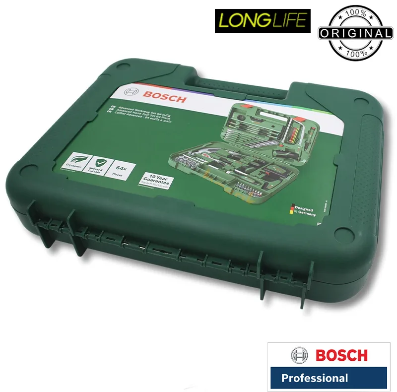 جعبه بکس و سرپیچ گوشتی بوش مدل حرفه ای کد BO132 - P مجموعه 64 عددی