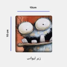 ماگ طرح استیکر کد 102 به همراه زیر لیوانی و پد ماوس