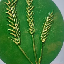بشقاب دیوارکوب سفالی مدل وان یکاد و چهار قل مجموعه ۷ عددی