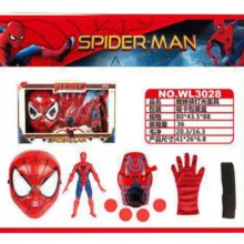 ست ماسک دستکش و آدمک اسپایدرمن مدل 3028 Spiderman