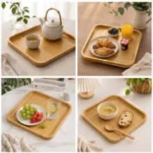 سینی سرو مدل بامبو، مربع 35×35 سانتی‌متر
