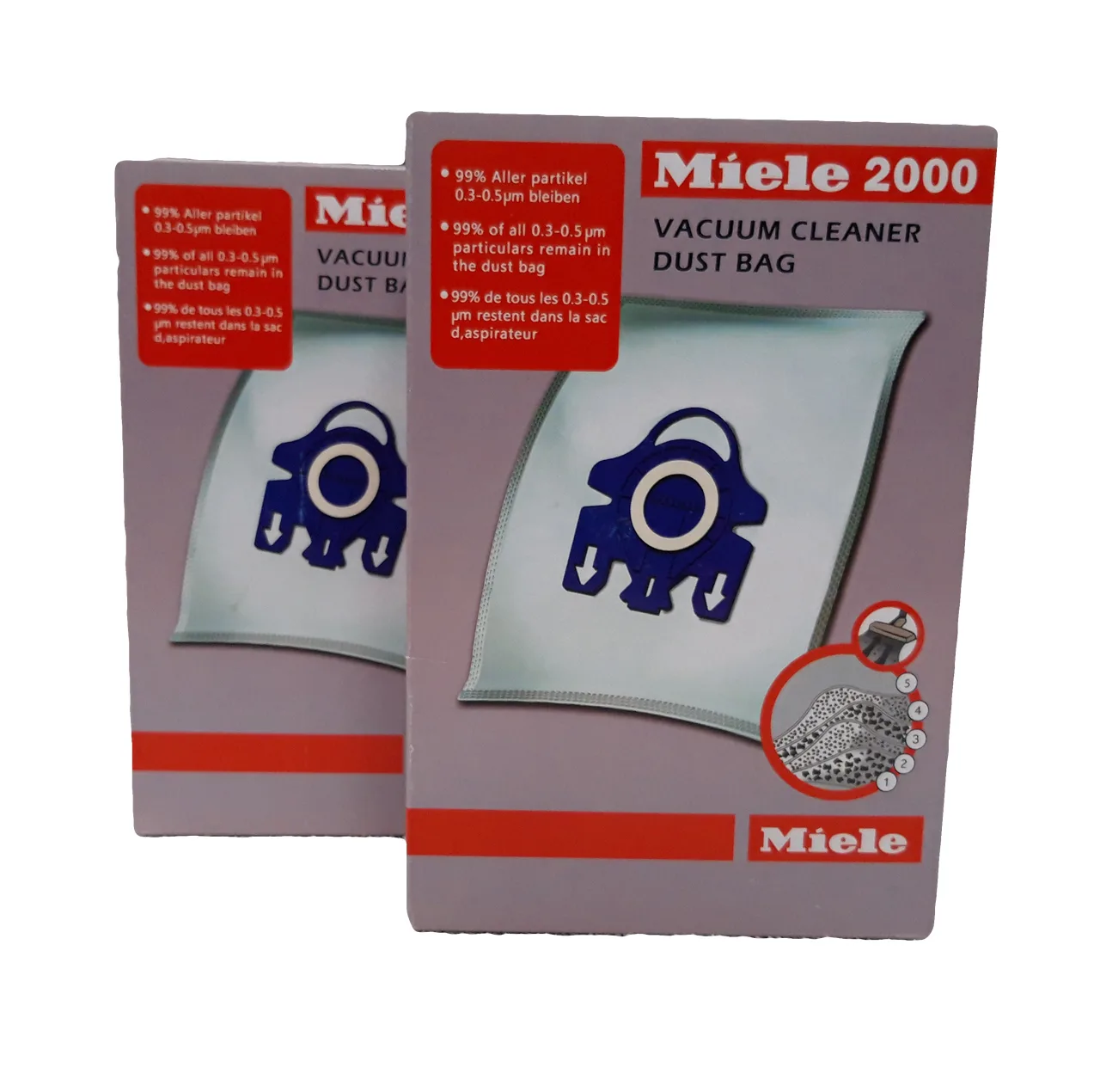 پاکت جاروبرقی کد 001 مناسب برای جاروبرقی میله بسته 4 عددی