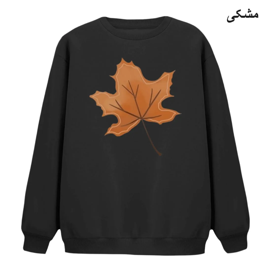 سویشرت زنانه مدل برگ پاییز کد p1