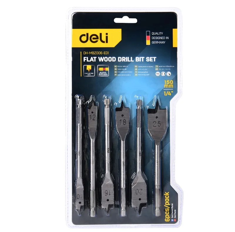 مته برگی دلی مدل DH-MBZ006-ED1 مجموعه 6 عددی