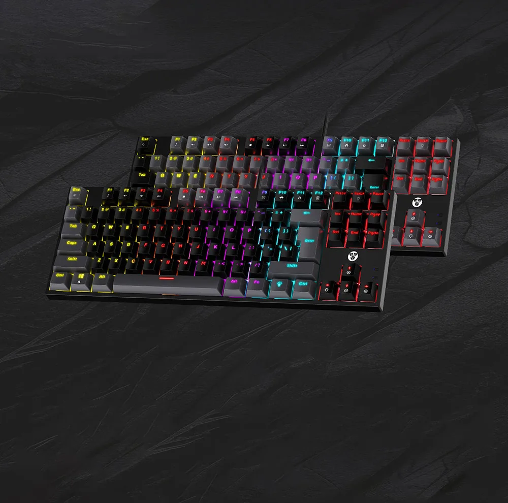 کیبورد گیمینگ فنتک مدل Atom87 MK876V2Blueswitch