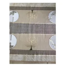 سفره 3 نفره مدل لوتوس پشت نخی کد 06 سایز 100×80 سانتی متر