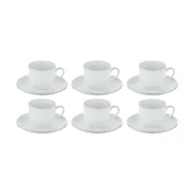 سرویس چای خوری 12 پارچه شرکت صنایع چینی تقدیس سری پارما کد 130-2