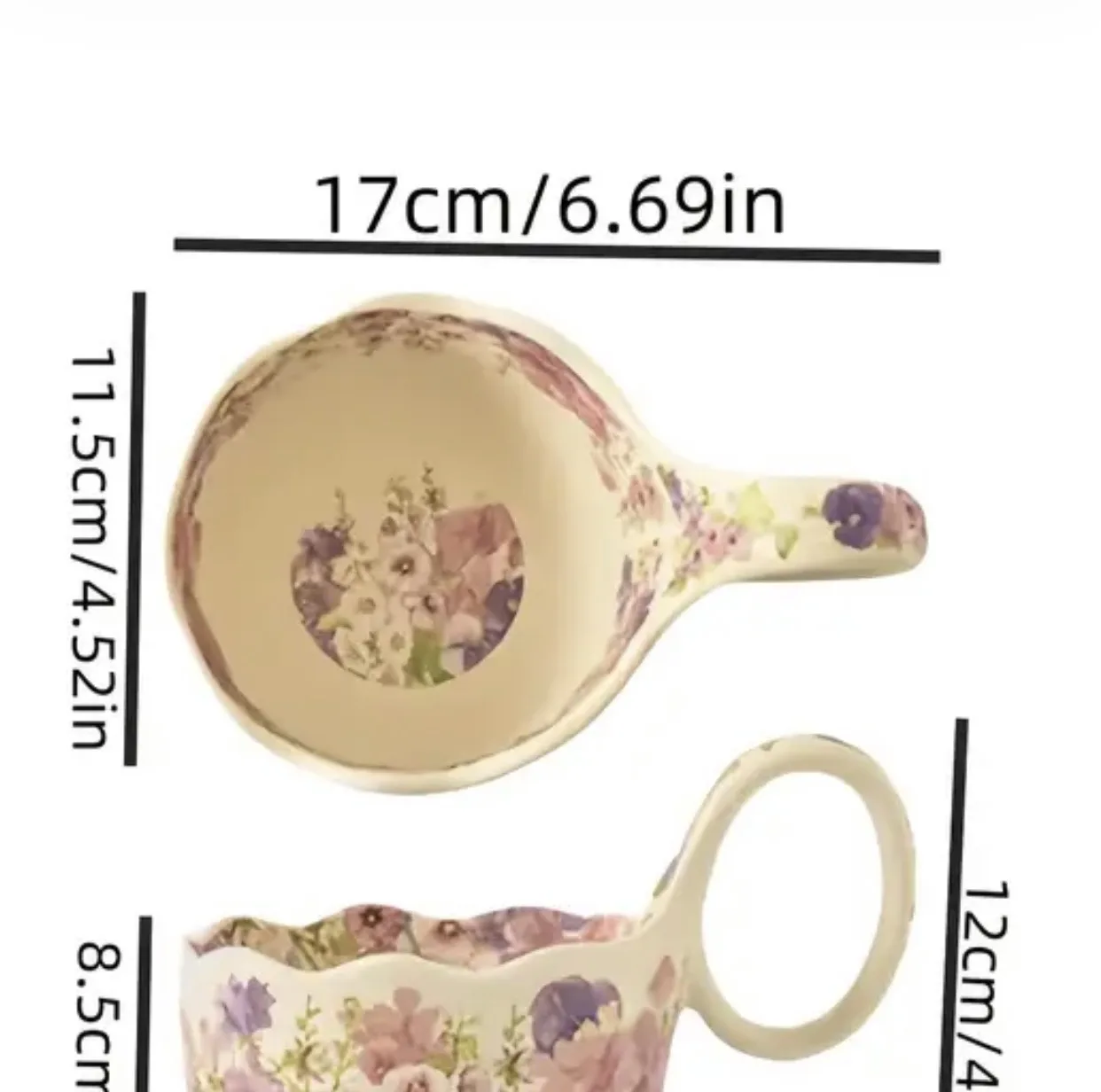 ماگ مدل لته خوری گل کد 2772