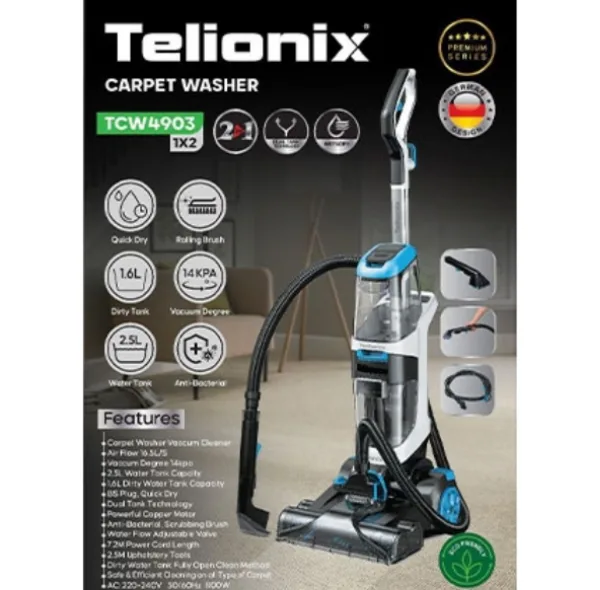 فرش و مبل شوی 800 وات تلیونیکس مدل TCW4903