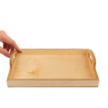سینی دسته دار مدل چوبی کد NK16 سایز 35*27 سانتی متر