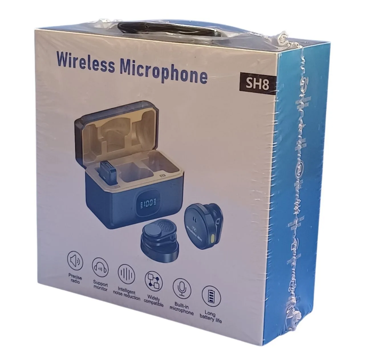 میکروفون یقهای بیسیم مدل SH8 با درگاه USB Type-C