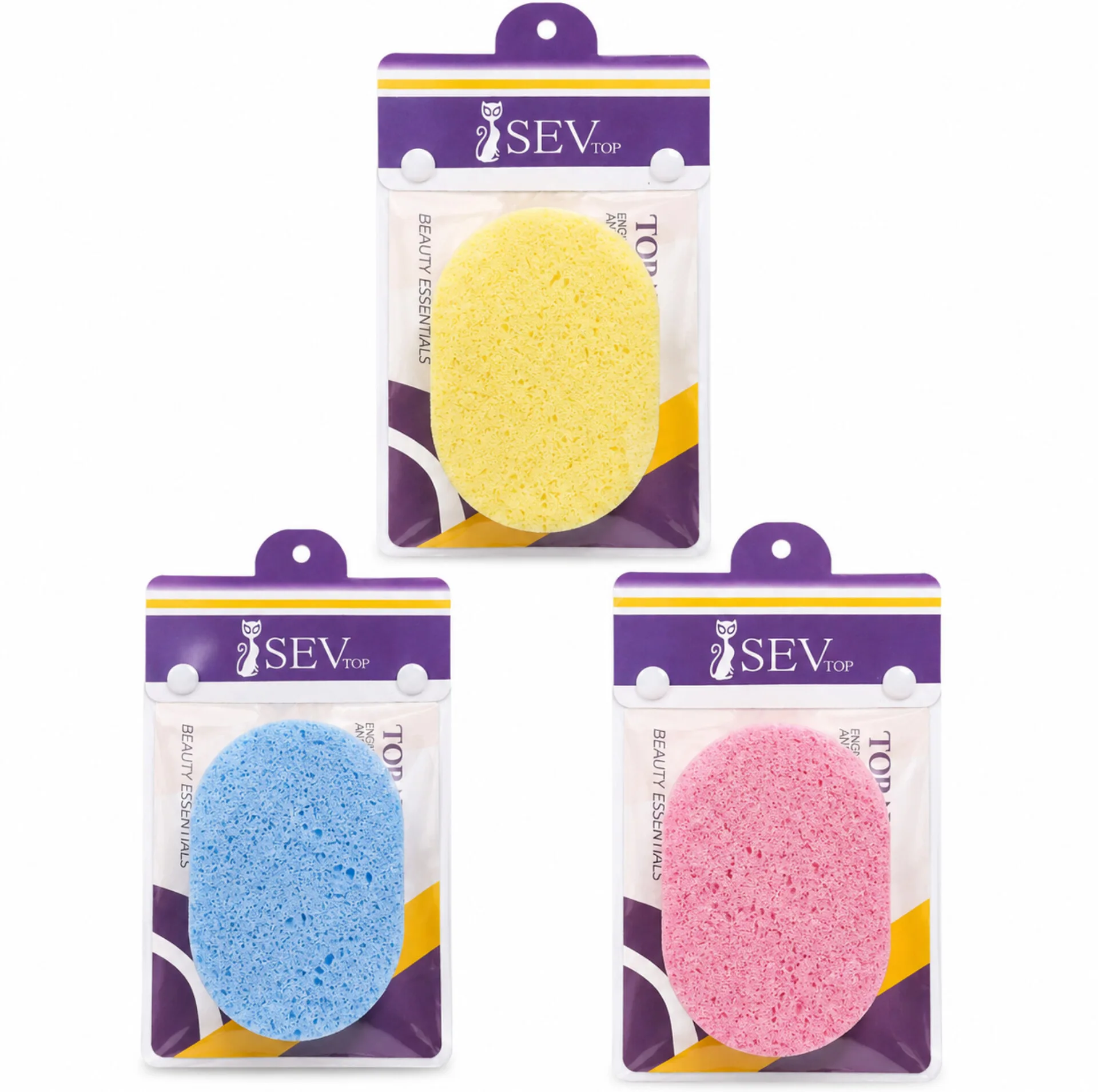 اسفنج شستشوی صورت و بدن مدل Soft Sponge بسته 3 عددی