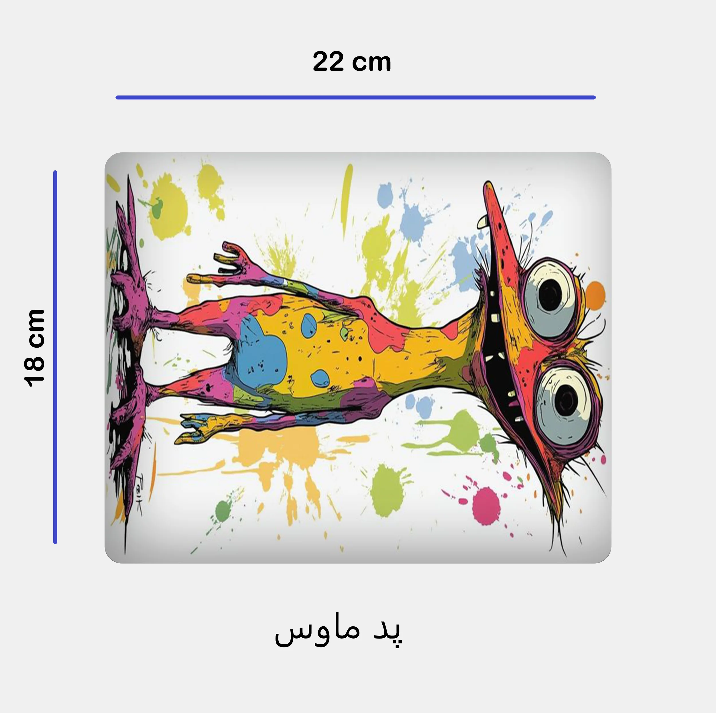 ست ماگ به همراه زیر لیوانی و پد ماوس مدل استیکر کد 124