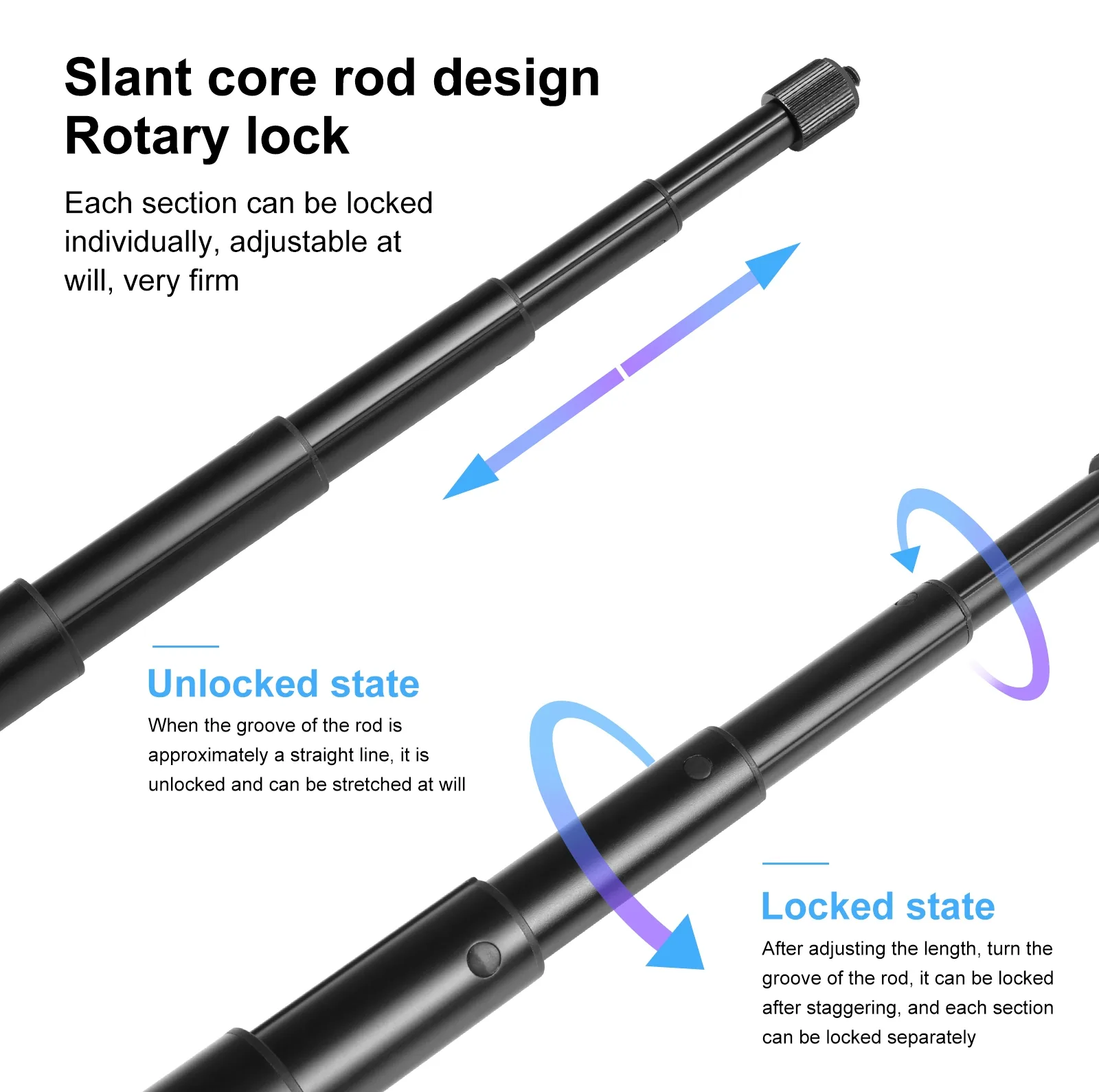 مونوپاد پلوز مدل Metal Selfie Stick 3M
