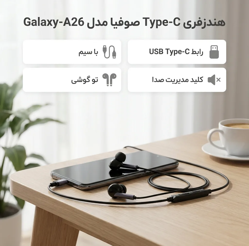 هندزفری صوفیا مدل Galaxy-A26