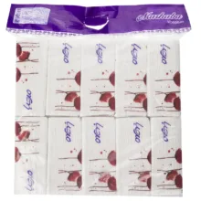 دستمال کاغذی 100 برگ مرحبا مدل White بسته 10 عددی