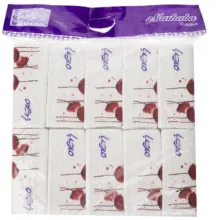 دستمال کاغذی 100 برگ مرحبا مدل White بسته 10 عددی