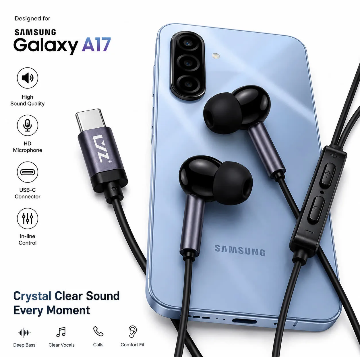 هندزفری Type-C صوفیا مدل Galaxy A17