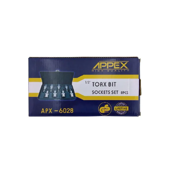 مجموعه 8 عددی سری آچار بیت اپکس کد APX6028