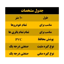 کابل اتصال باتری به باتری خودرو مدل Veracross 1100A-10m