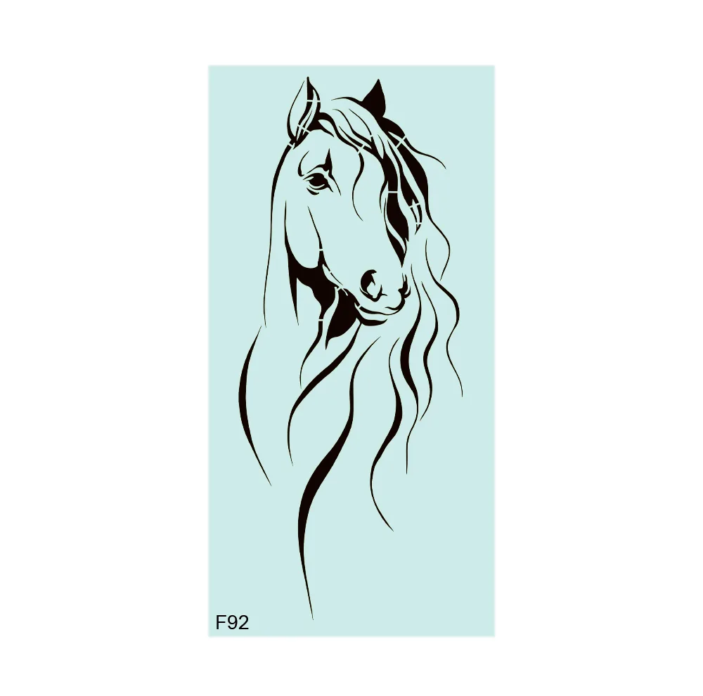 شابلون طرح اسب کد F92