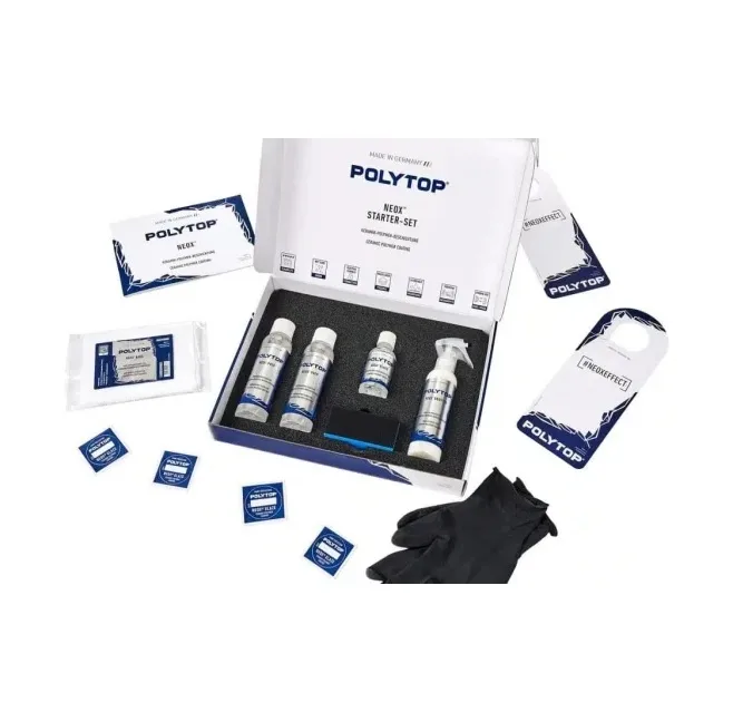 کیت نانوسرامیک خودرو پولیتاپ مدل Neox Ceramic Polymer Coating Starter Kit وزن 1000 گرم بسته 6 عددی