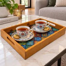 سینی چوبی مدل فرشی کد 25D35