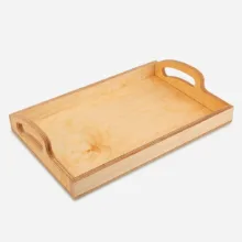 سینی دسته دار مدل چوبی کد NK16 سایز 35*27 سانتی متر