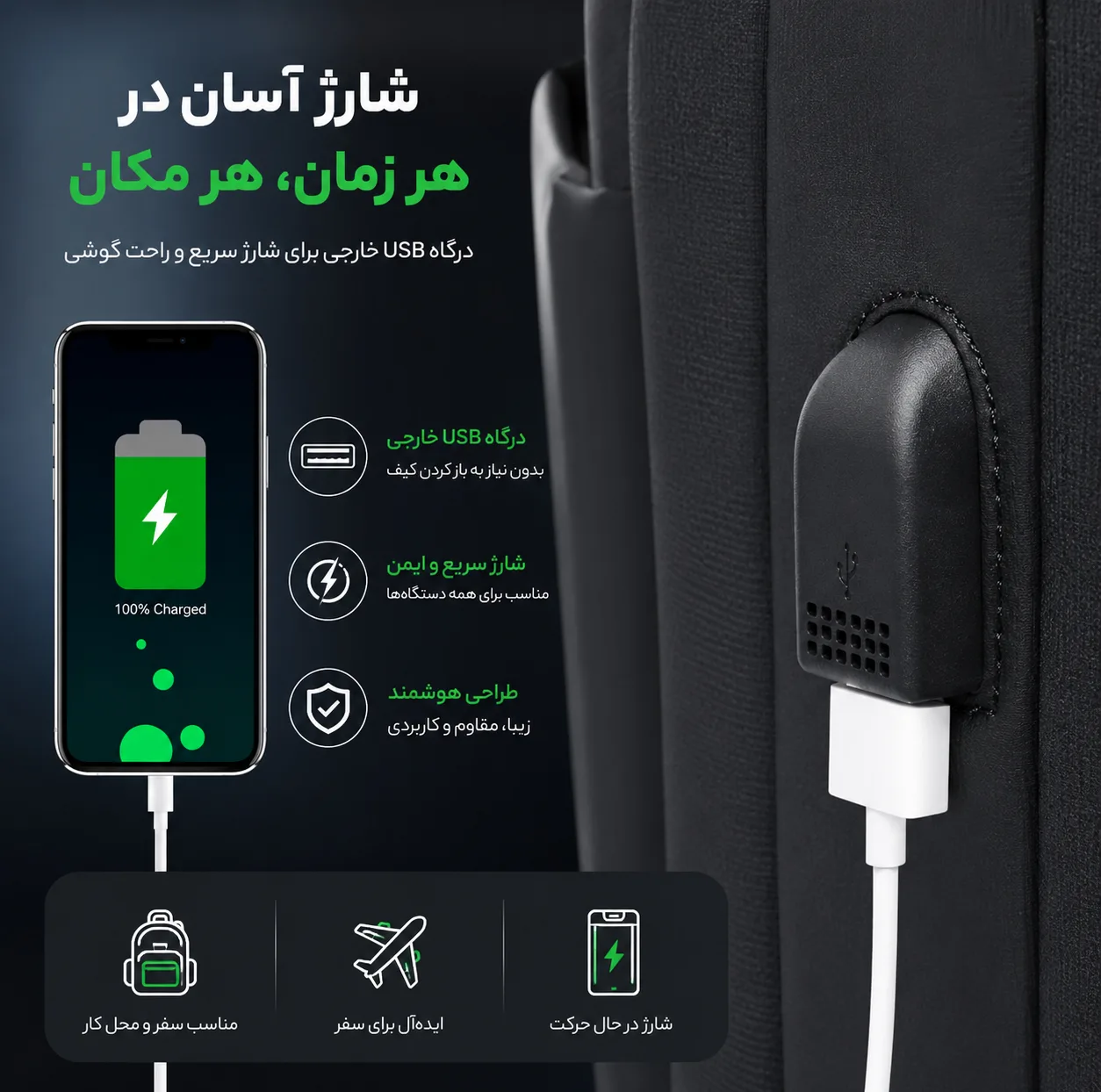 کوله پشتی آنتلر مدل diamond 110