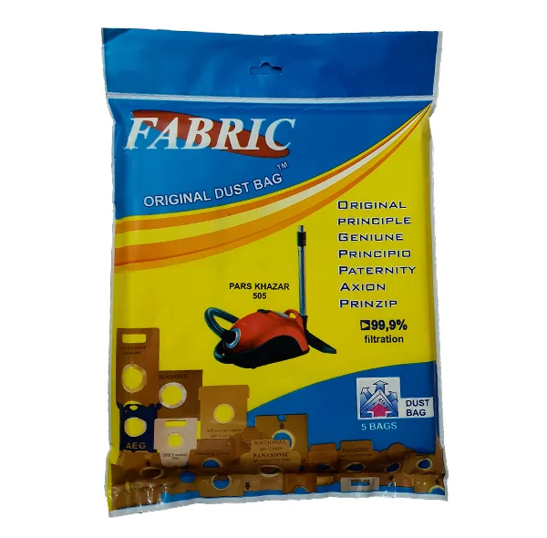 کیسه جاروبرقی فابریک کد 091 بسته 5 عددی مناسب برای جاروبرقی پارس خزر 505