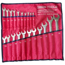 آچار یکسر تخت و یکسر رینگی دیزاین تولز مدل DROP FORGED STEEL 21 PCS مجموعه 21 عددی