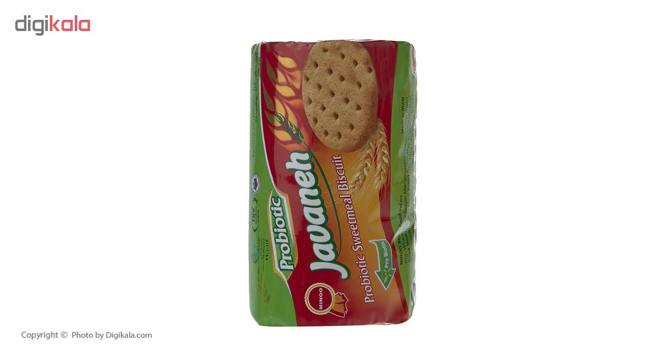 بیسکویت سبوسدار پروبیوتیک جوانه مینو - 200 گرم