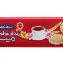 بیسکوئیت کرمدار ساقه طلایی مینو - 192 گرم